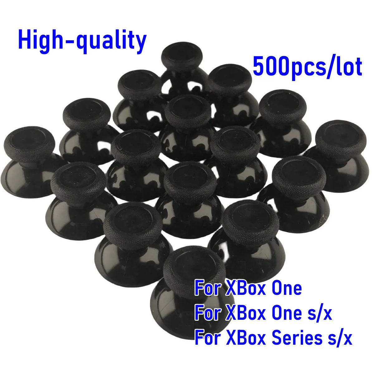 500Pcs 3D Analog Thumb Sticks Caps Per Xbox One Series X S Xss Xsx Controller Analog Thumbsticks Impugnature A Fungo Cover Nera
