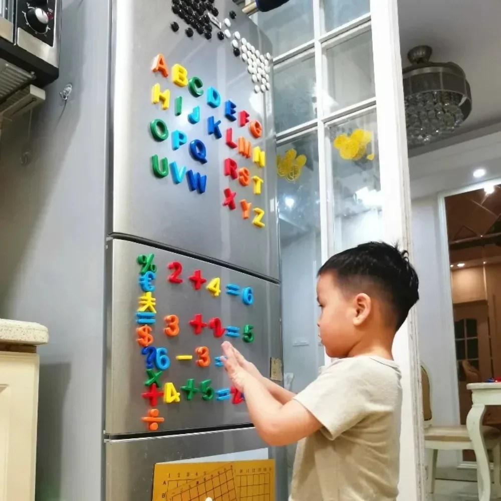 Magnetic Letters Numbers Alphabet, ABC 123 Fridge Magnets, Kids Educational Preschool Learning Spelling Counting Toys Child Gift 2