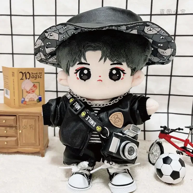 Cotton Doll 20cm Baby Clothing Star Doll Normal Body Fat Body Naked Baby Leather Skirt Set 4