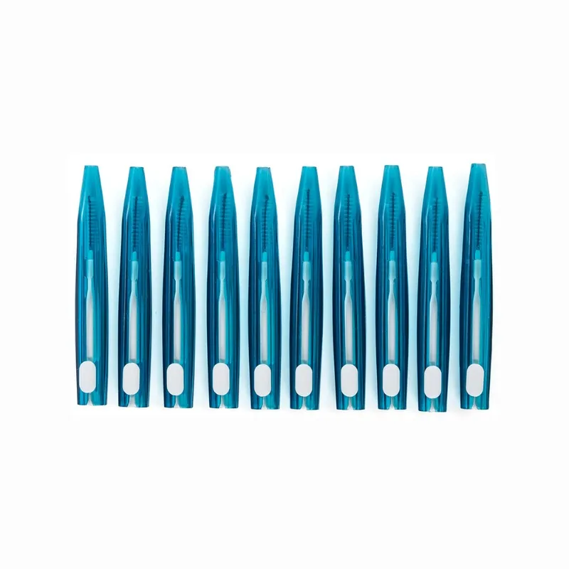 1box/10pcs 치아 사이의 푸시-풀 일회용 치과 갭 치간 갭 치간 공간 치열 교정 청소 브러시 ??구강 관리