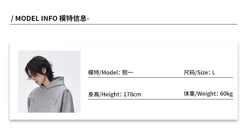 C  Loose leaf cutting hoodie space cotton polyester material embroidery logo casual minimalist cleanfit -