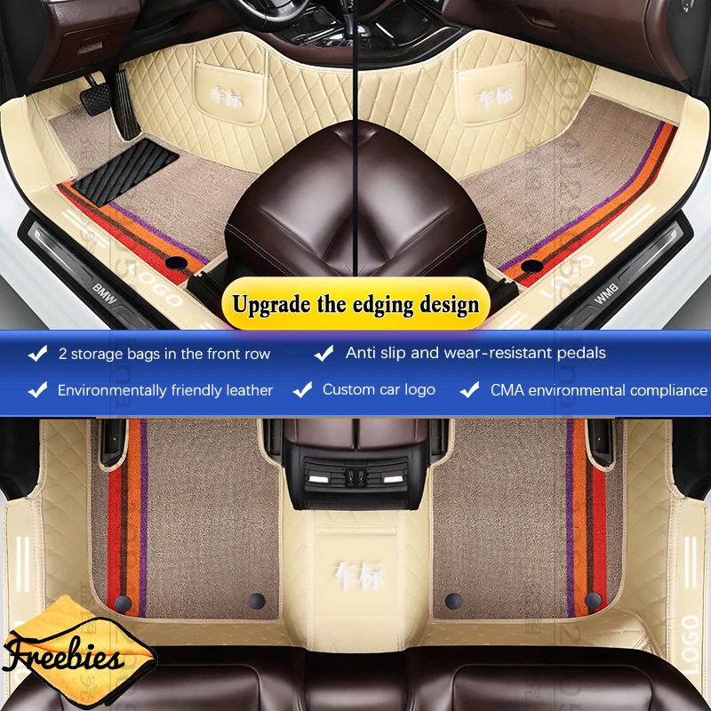 

Custom Leather Car Floor Mats For TOYOTA Yaris 2014-2022 Auris 2018-2022 Tundra 2000-2006 2007-2013 2014-2019 Car Accessories