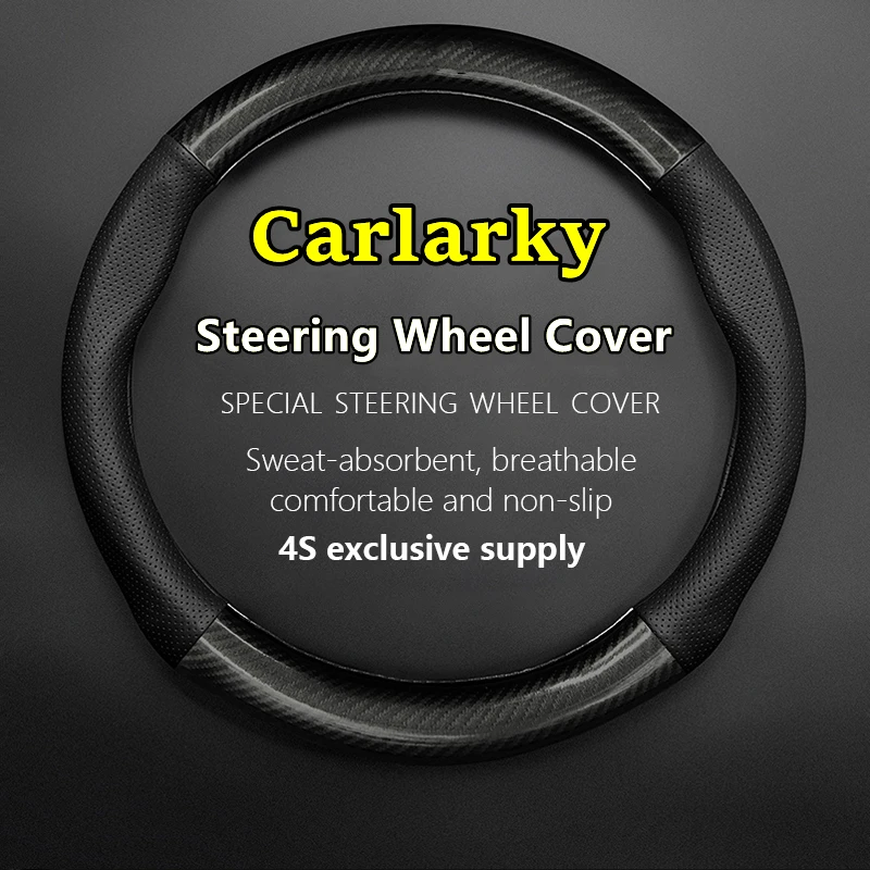 

No Smell Thin For Carlarky Steering Wheel Cover Genuine Leather Carbon Fiber