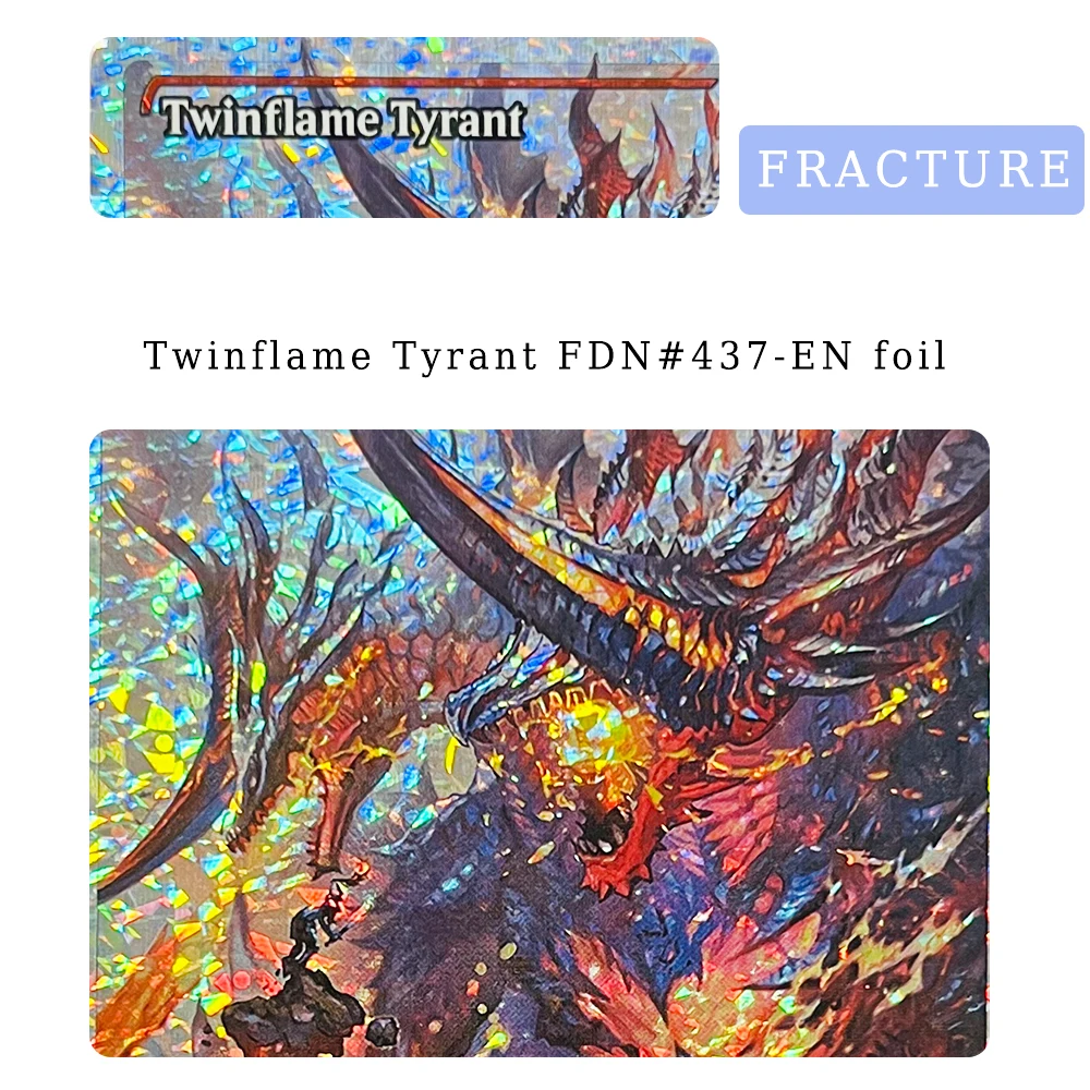 릴리아나의 마법 프록시 카드 표준 사이즈 고품질 엔터테인먼트용 FRACTURE 포일 블룸 텐더 아이스틸 익스플로러 스타필드
