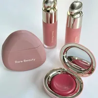 Rare Beauty Liquid Blush Shimmer Powder Blush Elastic Blush Easy-to-Blend Blush Lipstick Highlighter Long-Lasting Makeup Natura 5
