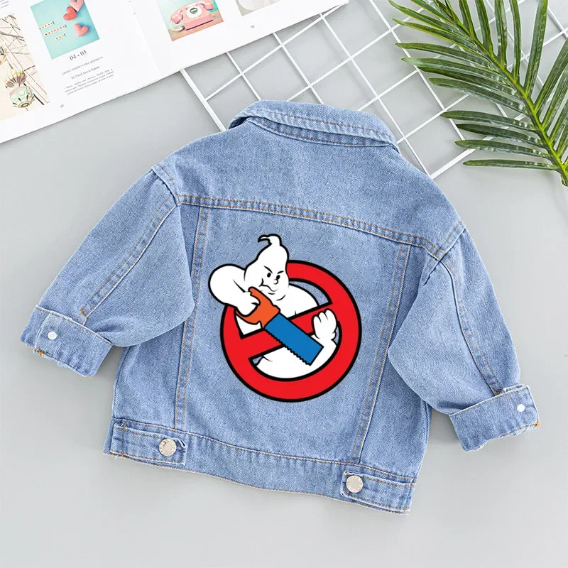 Lot De Patches Ghostbusters Pour Enfant – Personnalisé Avec Prénom + Logo Sans Fantôme – Fer à Repasser