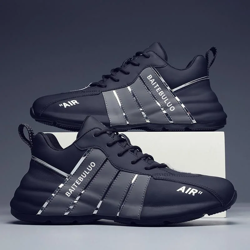 Men Fashion Casual Shoes Mens Outdoor Breathable Sneakers Antislip Wear-resisting Lightweight Comfortable Lace Up Sports Shoes