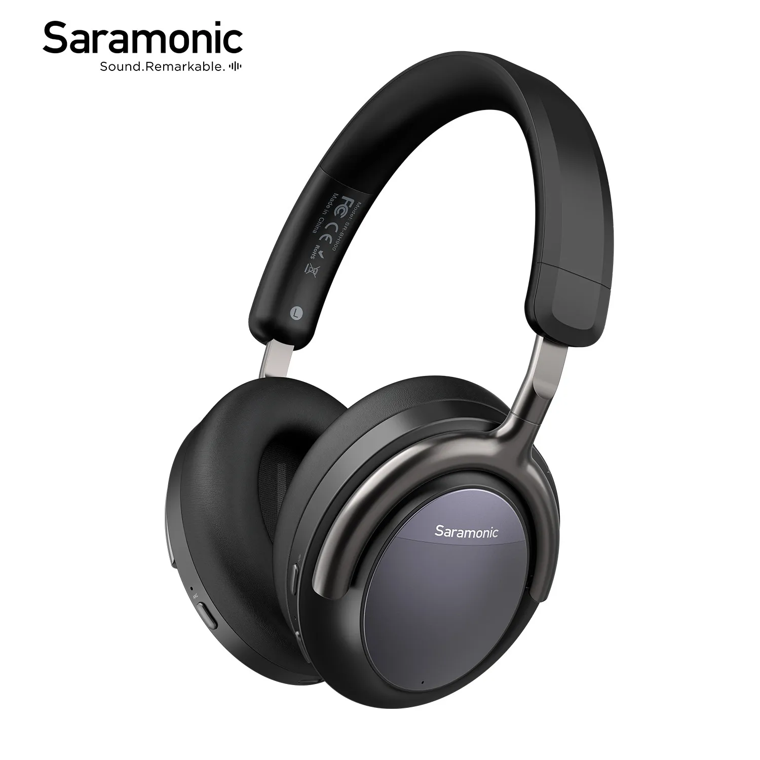 

Saramonic SR-BH900 Headset Wireless Active Noise-Cancelling Bluetooth Headphones High Quality Bass for PC Smartphone Gaming Over