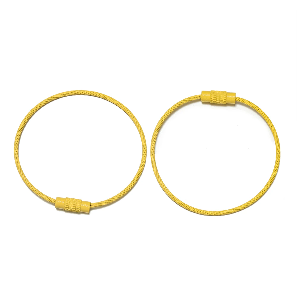 Colorful Iron Key Rings for Jewelry Making and DIY Crafts (10-Pack, 50mm)