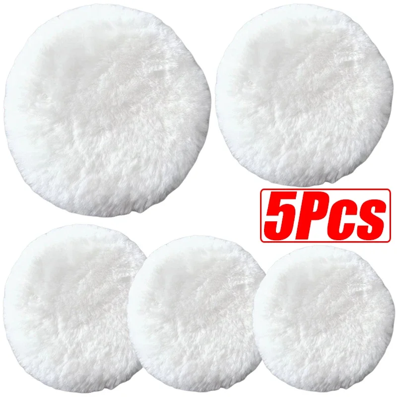 Wool Polishing Pad 1/5Pcs 3/4/5/6/7Inches Car Paint Care Polisher Pads for Car Wash