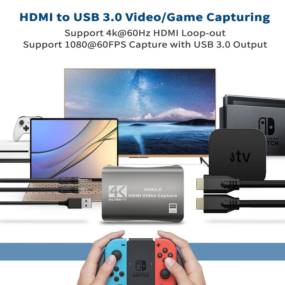 Elgato Game Capture Capture Card Compatible With Nintendo Switch