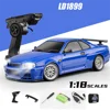 LDRC 1899/A99 RTR 1/18 2.4G RWD RC Car Drift GTR R34 Gyro LED Light On-Road Full Proportional Alloy Body Shell Racing Vehicles M 2