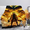 N-Naruto Shippuden Bedspread on the Bed Throw Blankets for Bed Cooling Blanket Plaid Bedspreads and Coverlets Summer Comforter 1