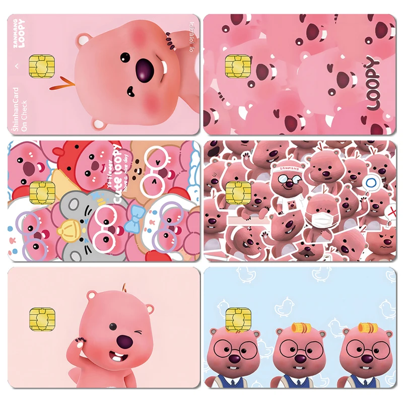 

Anime Loopy Cute Waterproof Stickers Cosplay Bank Credit Cards Bus Pass Stickers Accessories Peripherals Collection Kids Gifts