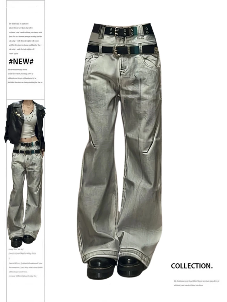 Women's Y2k Oversize Jeans Vintage Cowboy Pants Harajuku