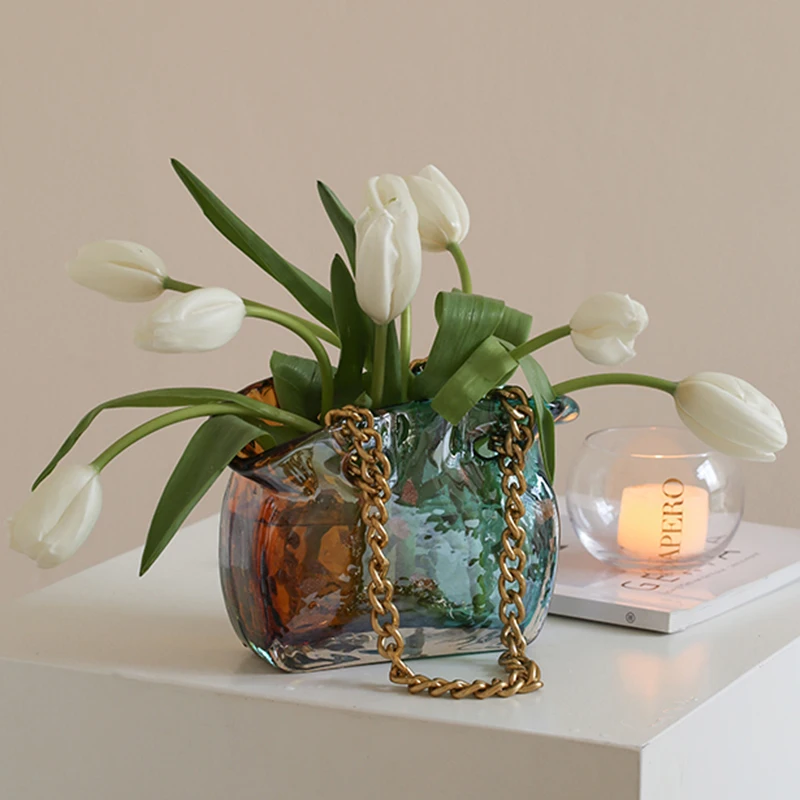 

Novelty Vase Modern Design Hydroponic Funky Living Room Luxury Decoration Table Flower Vase Minimalist Vazen House Decoration
