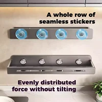 ชั้นวางของในครัว ชั้นวางของในห้องน้ำ ชั้นวางของในห้องอาบน้ำ ชั้นวางแชมพู แบบไม่ต้องเจาะผนัง ชั้นวางของในห้องอาบน้ำติดผนัง ชั้นวางของในห้องอาบน้ำขนาดใหญ่ รับน้ำหนักได้มาก 2