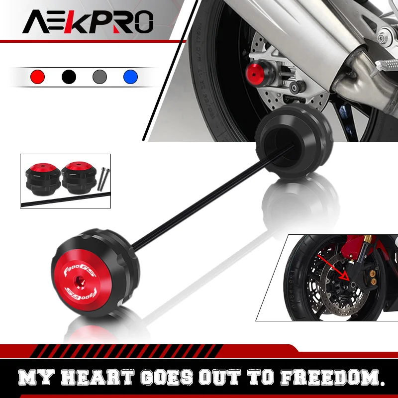 

Fits Rear Front Axle Fork Crash Slider Wheel Protector For BMW F800GS f800gs F 800 GS 17-24 Motorcycle Wheel Falling Protection