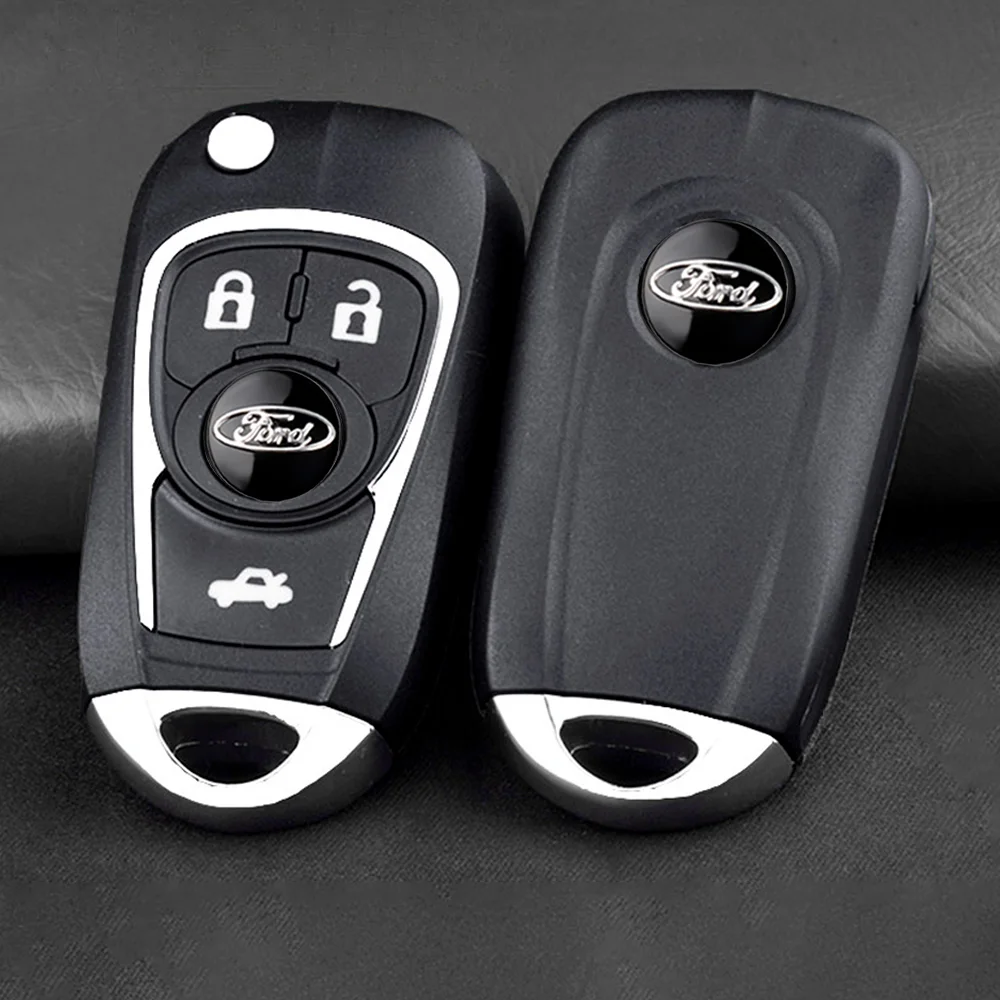 10/20Pcs 14mm 자동차 키 엠 블 럼 스티커 Ford Fiesta Focus 2 Mondeo Mustang Ranger Kuga ST Transit 용 자동 제어 키 로고 데칼