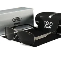 Audi UV400 Polarized Rectangle Sunglasses Glasses for Men Women Driving Motorcycle Outdoor Cycling Glasses with AntiGlare Lens