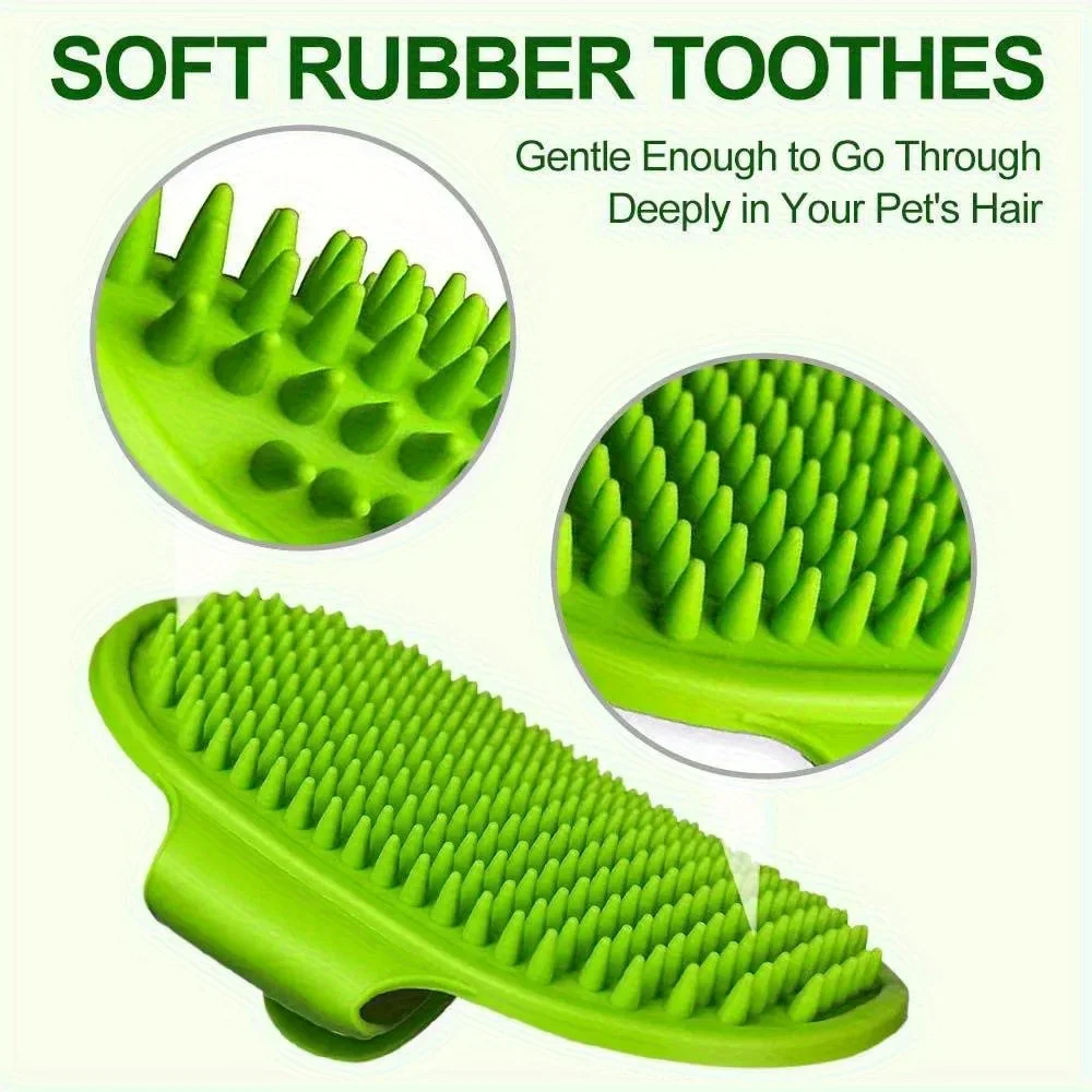 Pet Washing Gloves Silicone Dog Cat Bath Brush Comb Rubber Hair Grooming Massaging Kitchen Cleaning pet washing gloves