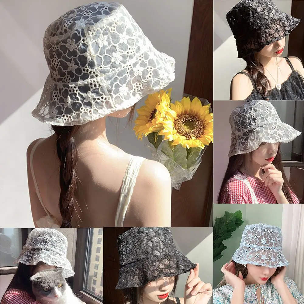 

Floppy Outdoor Ladies Flower Bucket Hat Fisherman Hats Sun Hat