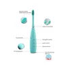 IPX7 silicone toothbrush 2 brush heads 150mAh USB Charging Automatic Vibrate Dental Electrical 2