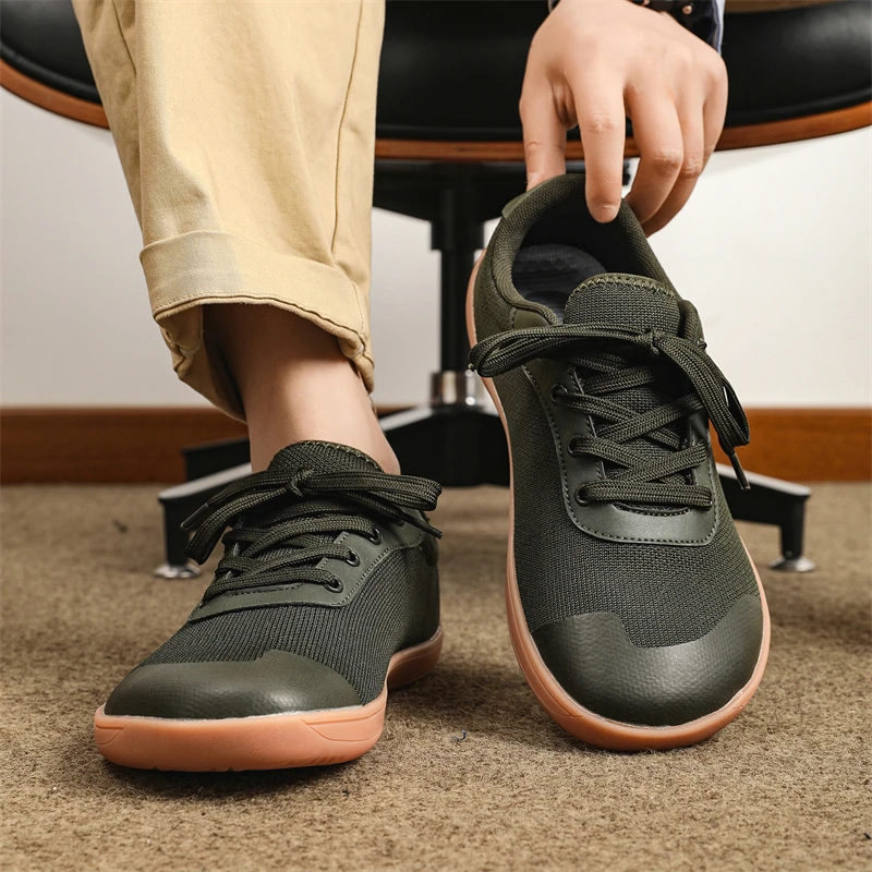 Unisex Wide Barefoot Sneakers Men's Wide Slip on Barefoot Walking Shoes | Zero Drop Sole | Minimalist Footwear | Wide Toe Box