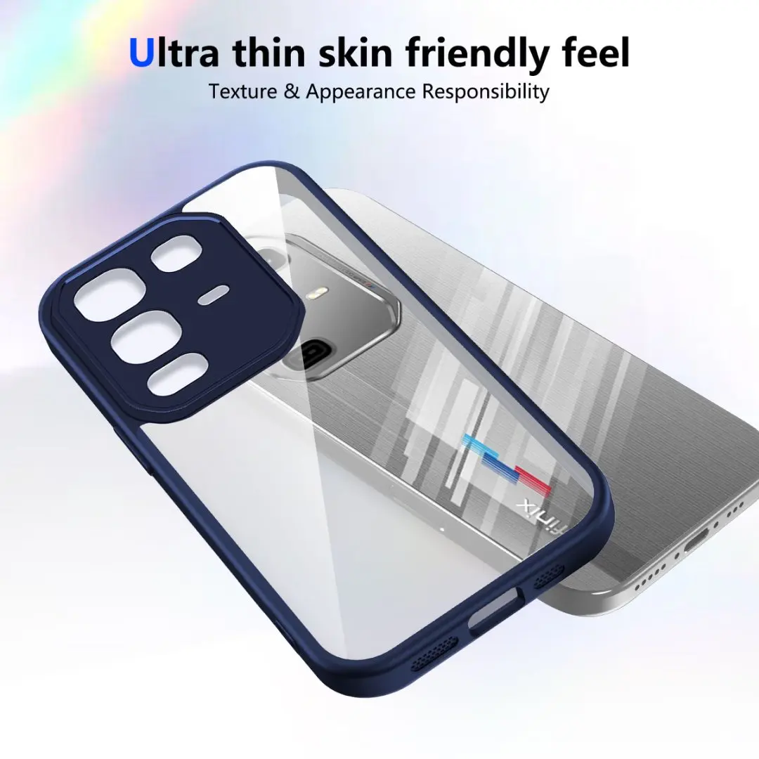Clear Soft Frame Acrylic Phone Case Cover