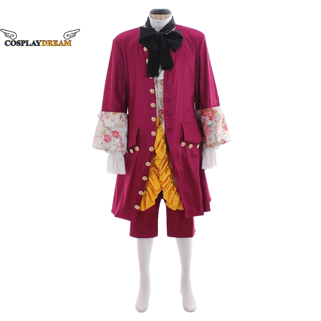 

18th Century Aristocratic Court Dress Cosplay Costume Victorian Renaissance Tudor Outfit Adult Men Noble Medieval Gentlemen Suit