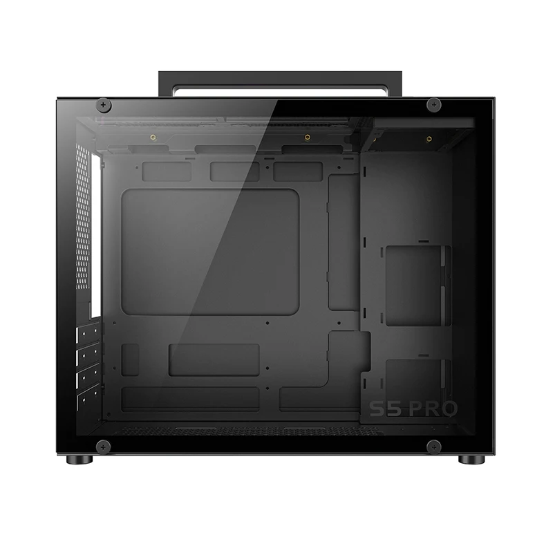 METALFISH S5 PRO 20L 컴퓨터 케이스 게임용 PC 섀시 지원 MATX/ITX SFX/ATX PSU 160mm 타워/180 수냉 쿨러