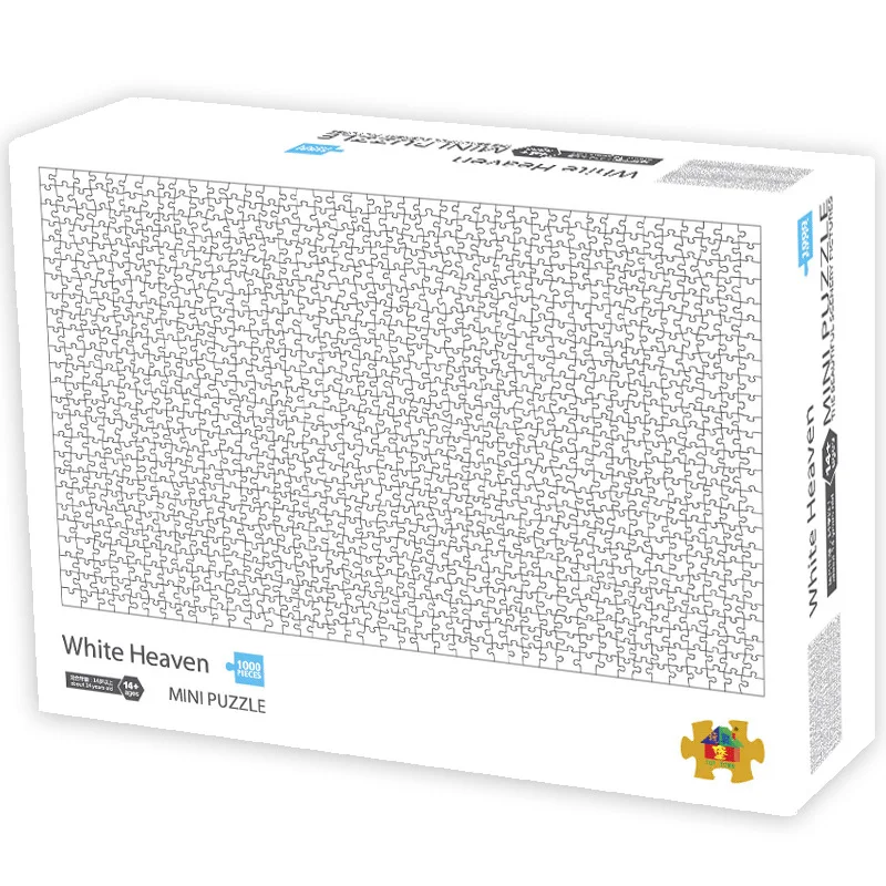1000 штук Black Hell White Heaven Pop Puzzle Милая мини-игра для мозга Stress Paper Jigsaw Оптовая подарок