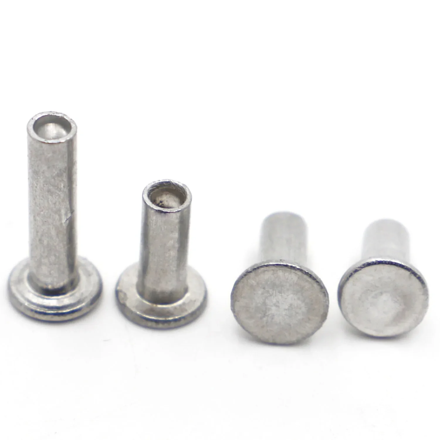 Aluminium Flat Truss Head Semi-hollow Rivet M2 M2.5 M3 M4 M5 M6 Socket Shank Semi-tubuler Bolts GB875 10/20/50pcs rivets and fasteners,rivets and screws
