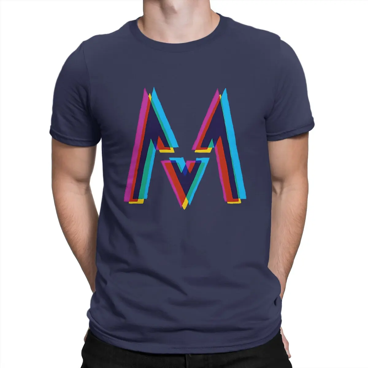 thumbnail image 1 of Camiseta de hombre con logotipo vintage de algodón puro, manga corta, color granate 5, cuello redondo, ropa gráfica, 1 of 7
