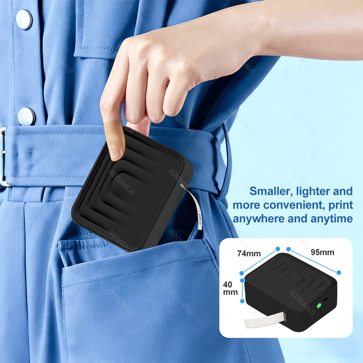 12-15mm Marklife Portable Thermal Printer Mini Label Printer Inkless Bluetooth Adhesive Printing Machine Sticker Labeling Maker