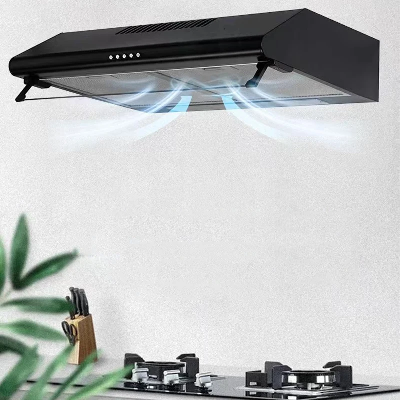 Under Cabinet Range Hood 600MM Vent Hood for Kitchen with 3 Speed Exhaust Fan, Ducted and Ductless Convertible Stainless Steel 2
