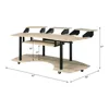 83"Natural Oak Finish Music Recording Studio Desk, with This Impressive 83" Music Studio Desk 2