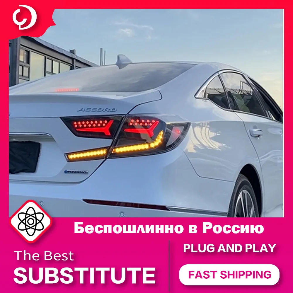 

4 шт., задние светодиодные фары для автомобилей Accord G10 2018-2021