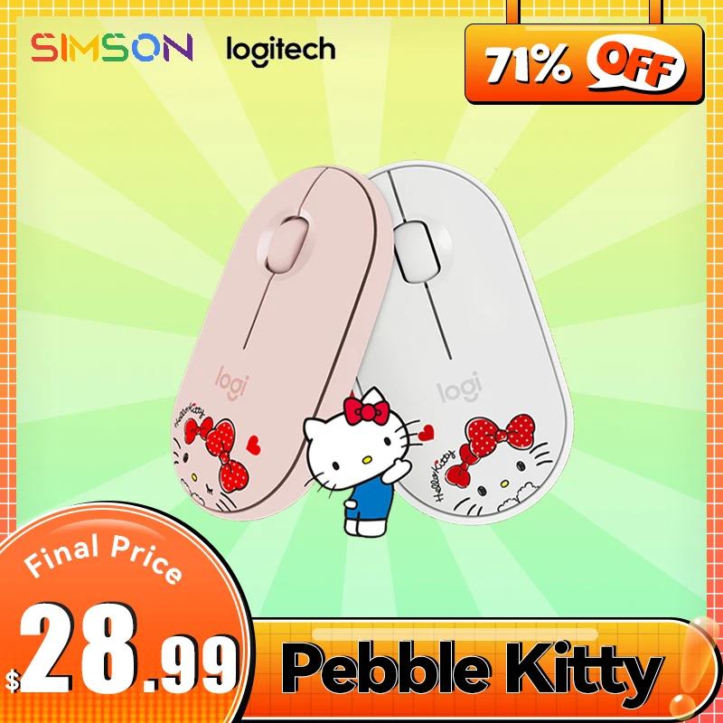 Logitech Pebble Hello Kitty Multidevice Bluetooth Wireless Mouse