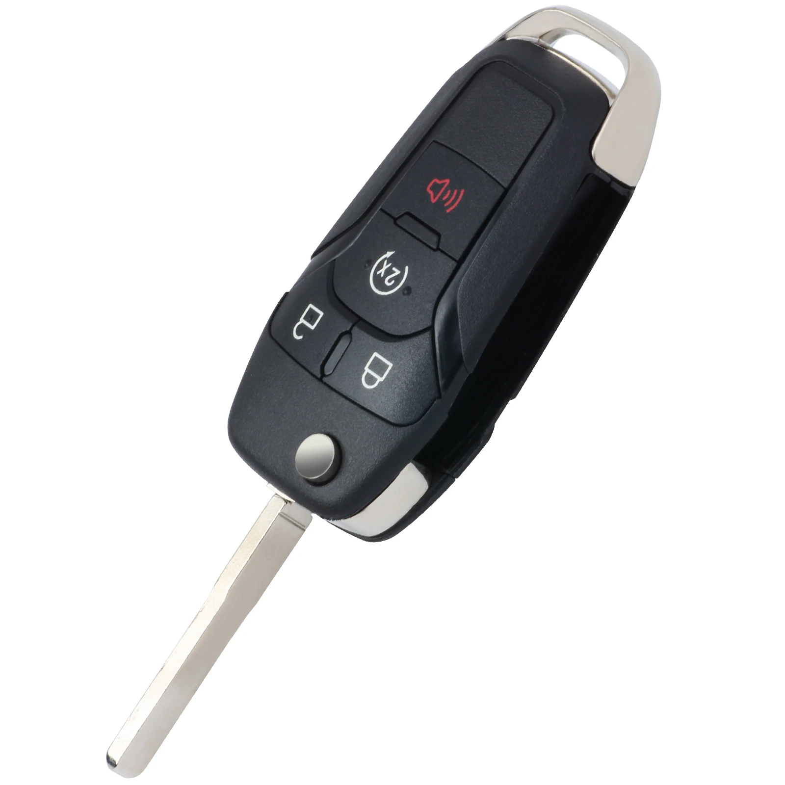 DIYKEY 164-R8337 N5F-A08TBLP for Ford F-150 F-250 F350 F450 F550 Fob Flip Remote Control Car Key 4 Buttons 434MHz