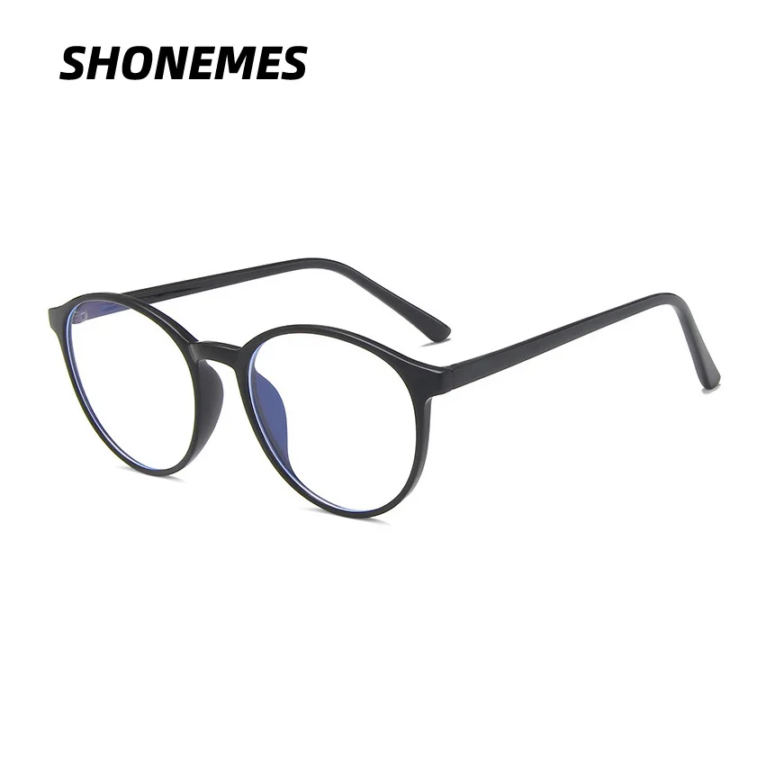 

SHONEMES Anti Blue Light Round Glasses Frame Classic Design TR90 Eyeglasses Frames Computer Eyewear for Women Men