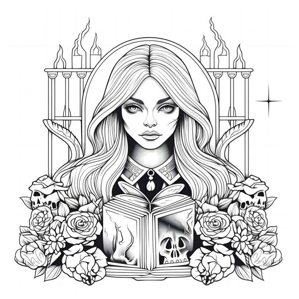 1pc Art Coloring Book Original Upgraded Paper 70g/sqm 22pcs Single Pages Coloring Books Gift For Holiday Birthday Party Relieve 6