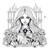 1pc Art Coloring Book Original Upgraded Paper 70g/sqm 22pcs Single Pages Coloring Books Gift For Holiday Birthday Party Relieve 6