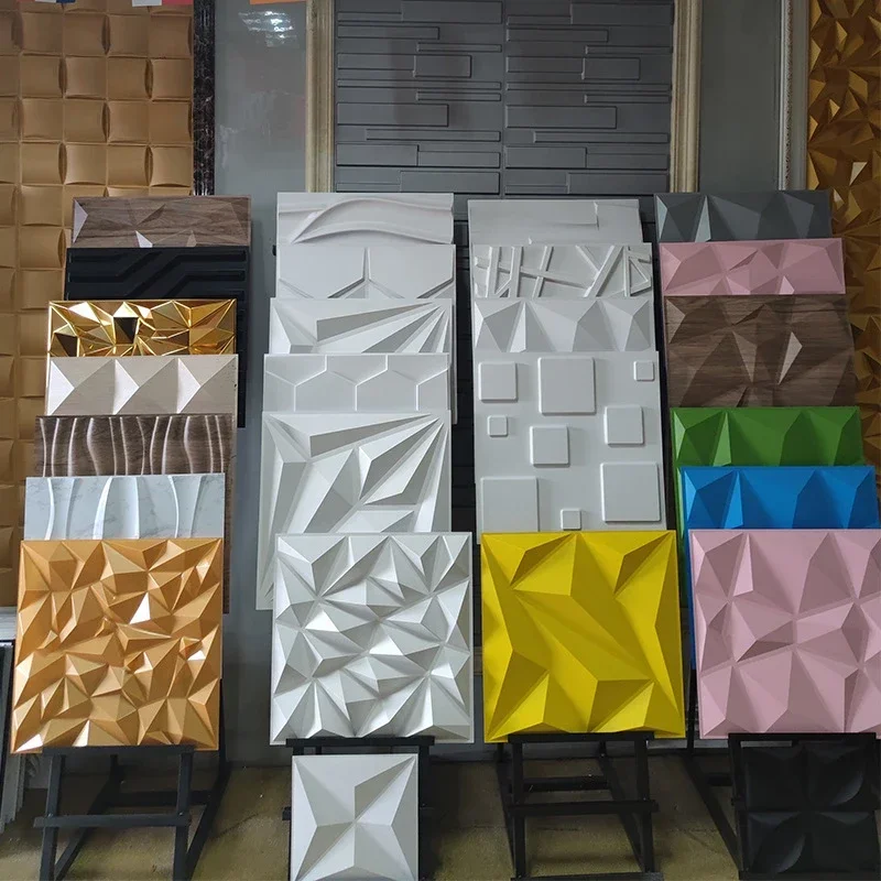 3D background wall waterproof wall sticker PVC three-dimensional panel sticker 3D home three-dimensional decoration