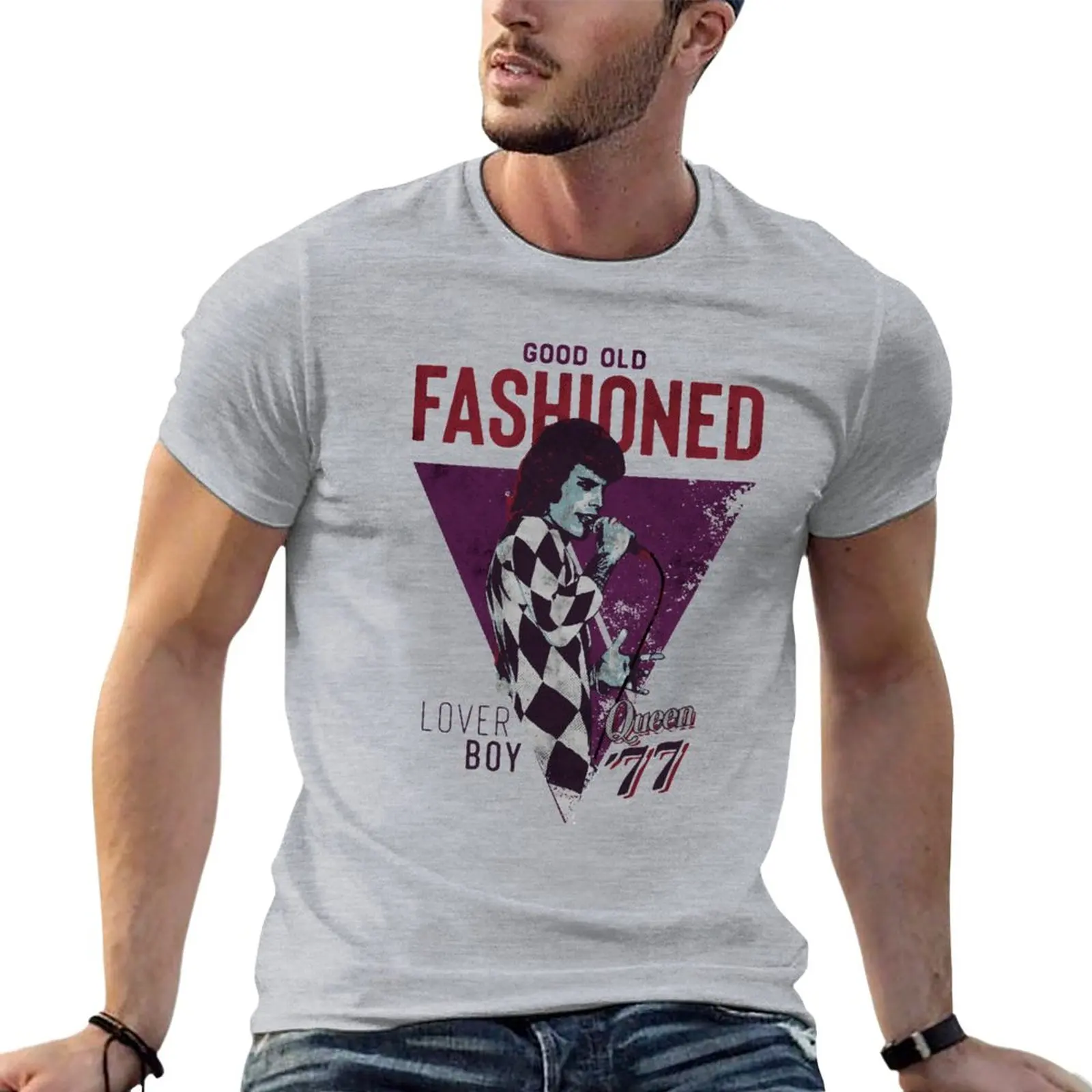 

good old-fashioned white lover T-Shirt summer tops for a boy shirts graphic tees vintage clothes mens champion t shirts