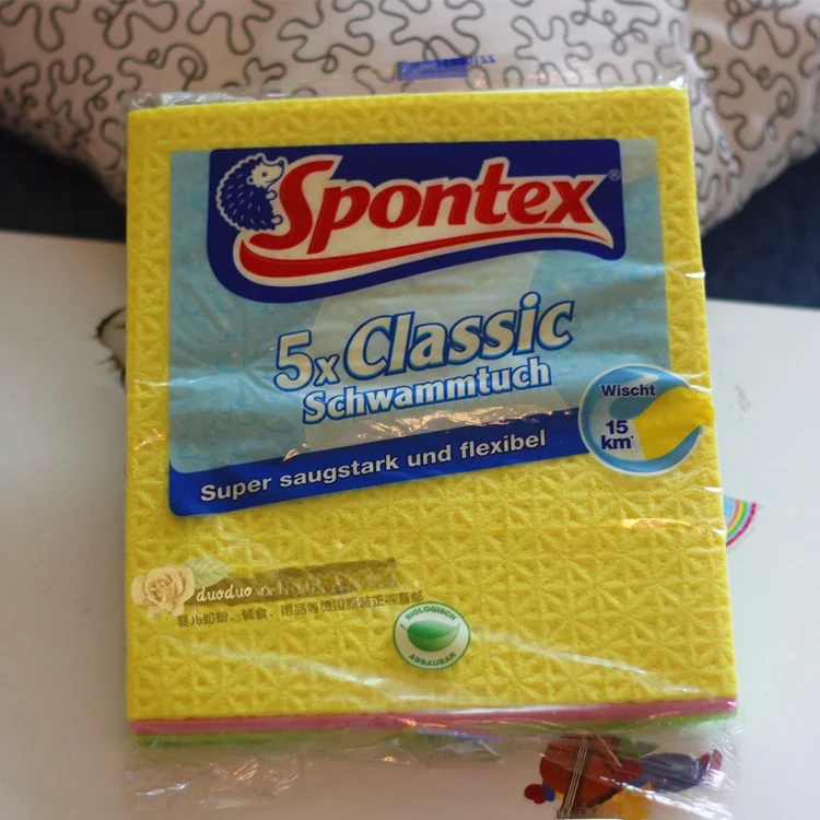 Original Vileda SPONTEX Sponge Diwaing Cloth Kitchen Cleaning Tool Reusable Household ential for Bowls And Utensils