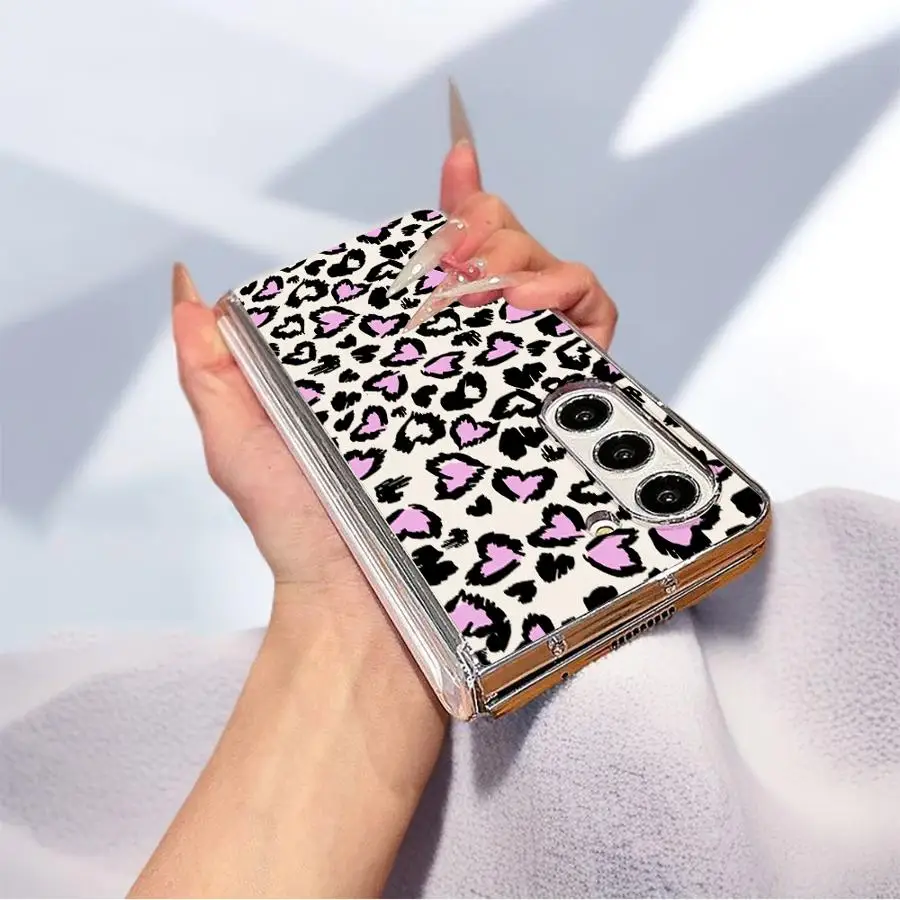 Leopard Print Pink Love Back Phone Cover