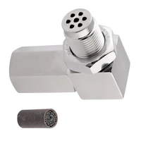 1Pcs Mini Oxygen Catalyst Sensor For Automobile 60.8*52.5MM / 2.4*2.1IN Silver Stainless Steel Material Brand-new Auto Parts 1