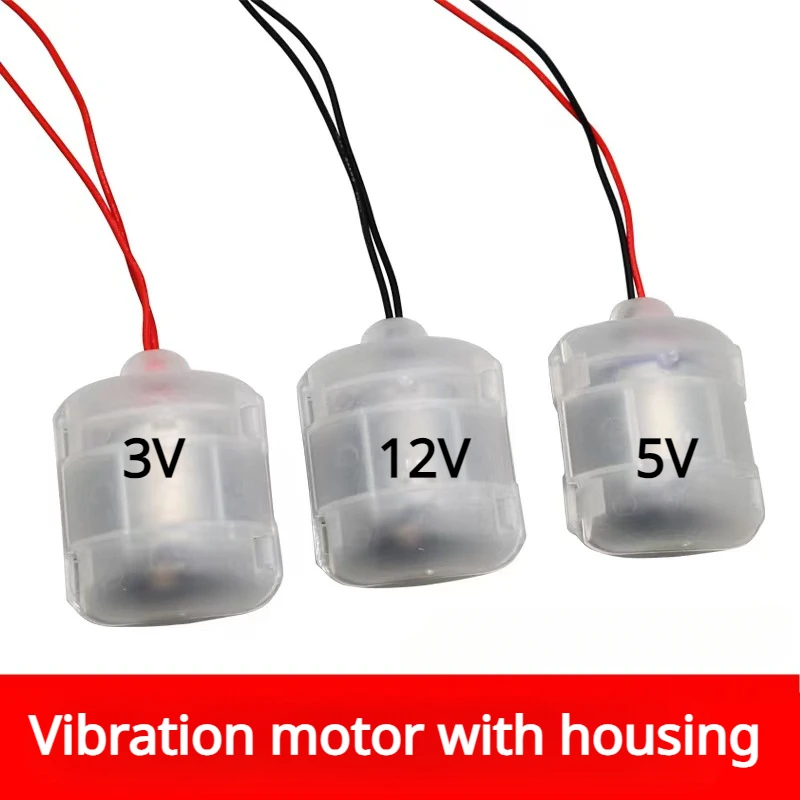 Micro Mini R260 Vibration Motor DC 3V 5V 12V With housing Vibrator For Electric Massager Vibrating Frog Feeder Strong Vibrator