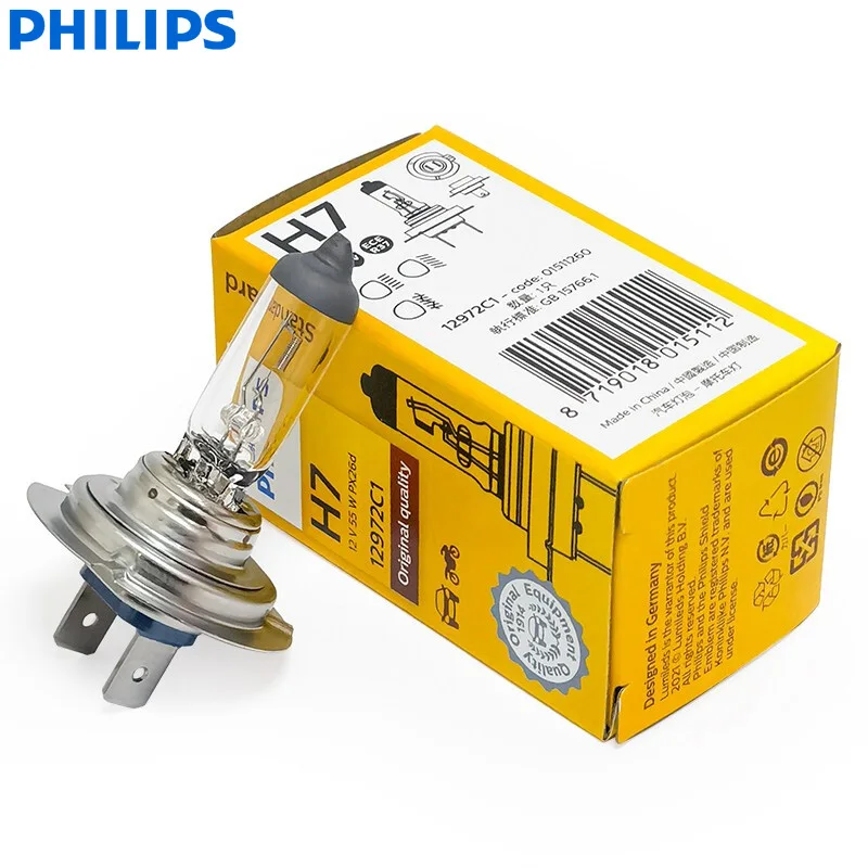 Ampoule PHILIPS H7 Vision Moto 12V/55W - x1